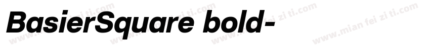 BasierSquare bold字体转换